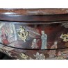 Commode en laque noir décor chinois