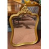 Miroir à fronton, glace biseautée