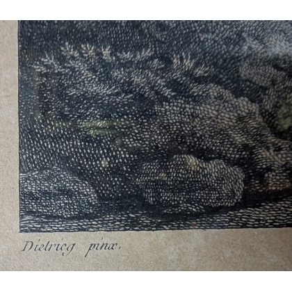 Gravure "Vue près de Stertzingen" par DIETRICY