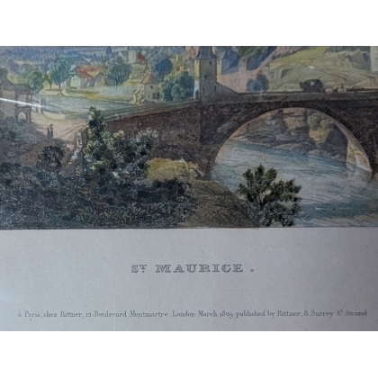 Gravure "St. Maurice" par G. LORY