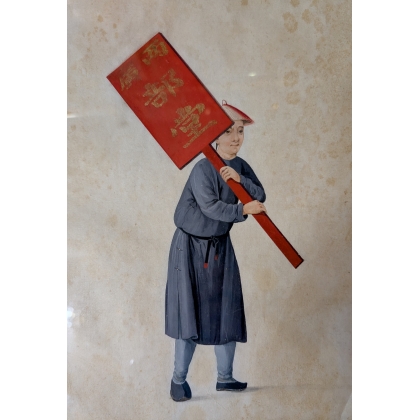 Pastel "Préposé du mandarin"