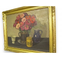 Tableau "Bouquet de Fleurs" signé DELACHAUX