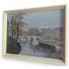 Tableau \"La Seine à Paris\" signé VALLETTE