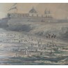 Aquarelle "Fort de Buenos Aires" d'après VIDAL