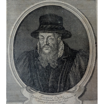 Gravure "Jacques Cujas" par DESROCHERS