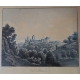 Gravure "Vue de Lausanne" par WEZEL