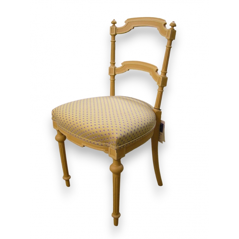 Paire de chaises Napoléon III laquées