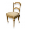 Paire de chaises Napoléon III laquées