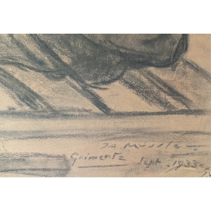 Craie "Garçon" signée J.A. MUSSLER