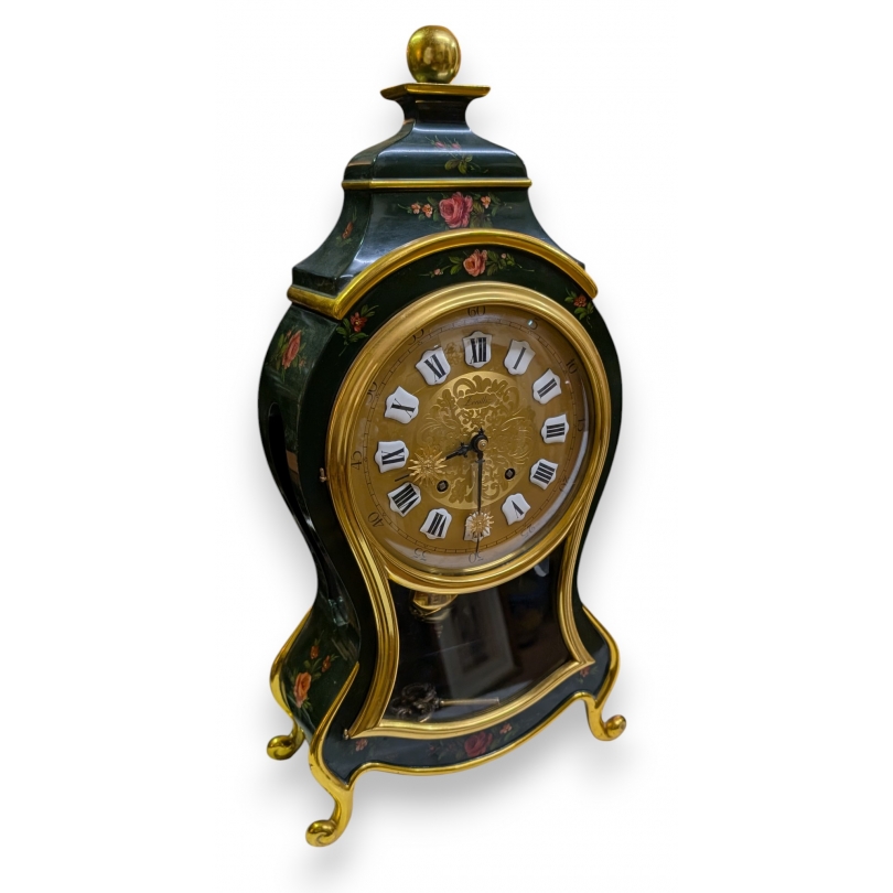 Neuchâtel-style clock by Zenith, green