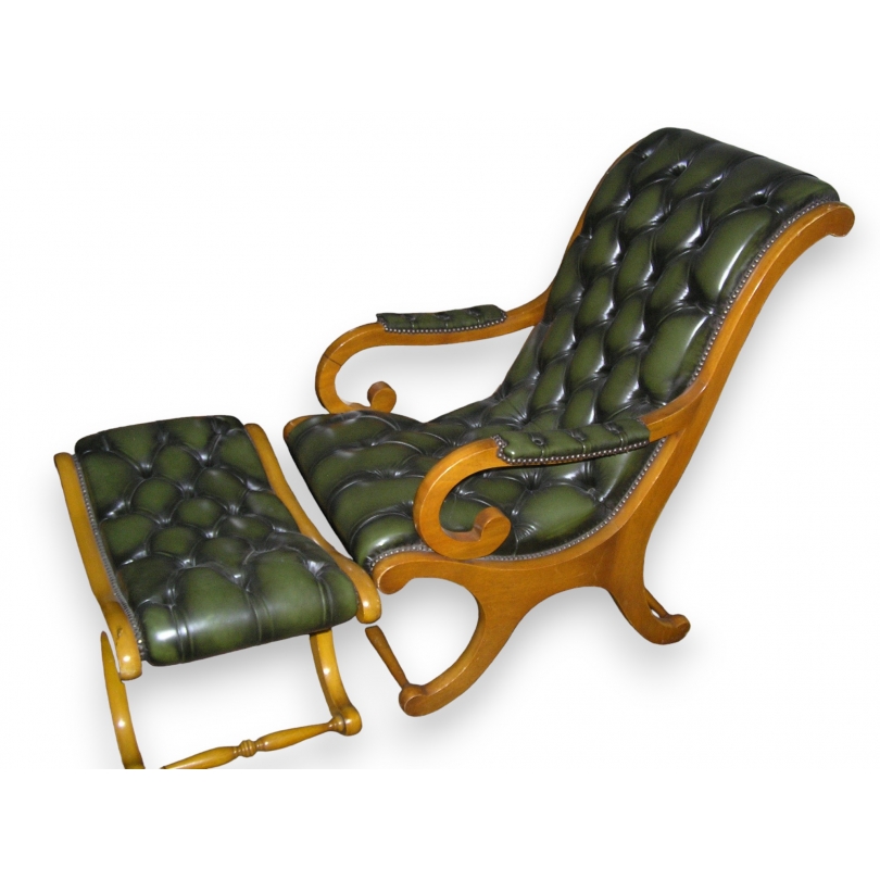 Upholstered English armchair, reupholstered by  Moinat SA  - Antiques and interior design