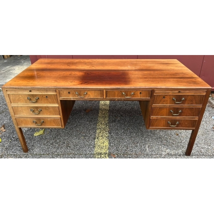 Danish teak desk with 7 drawers