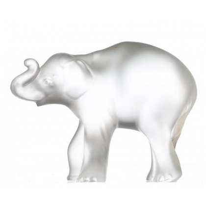 Sculpture en verre \"Elephanteau\" Signé LALIQUE