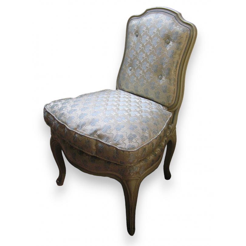 Louis XV-style lacquered armchair by Moinat SA – Antiques and home décor