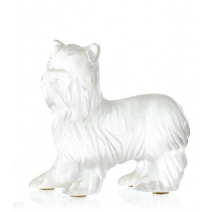 Sculpture en verre \"Chien\" Signé LALIQUE