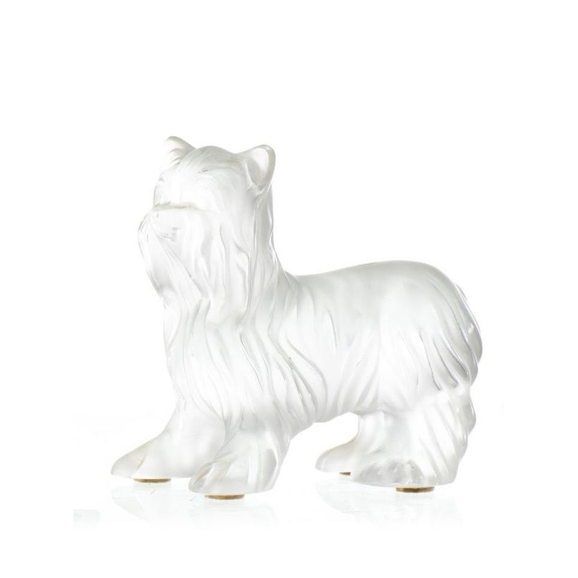 Sculpture en verre "Chien" Signé LALIQUE