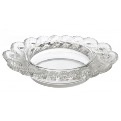 Jardinière en verre \"Auriac\" Signé LALIQUE