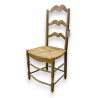 Provençal chair in cherry wood, straw-seated, by Moinat SA – Antiques and interior design