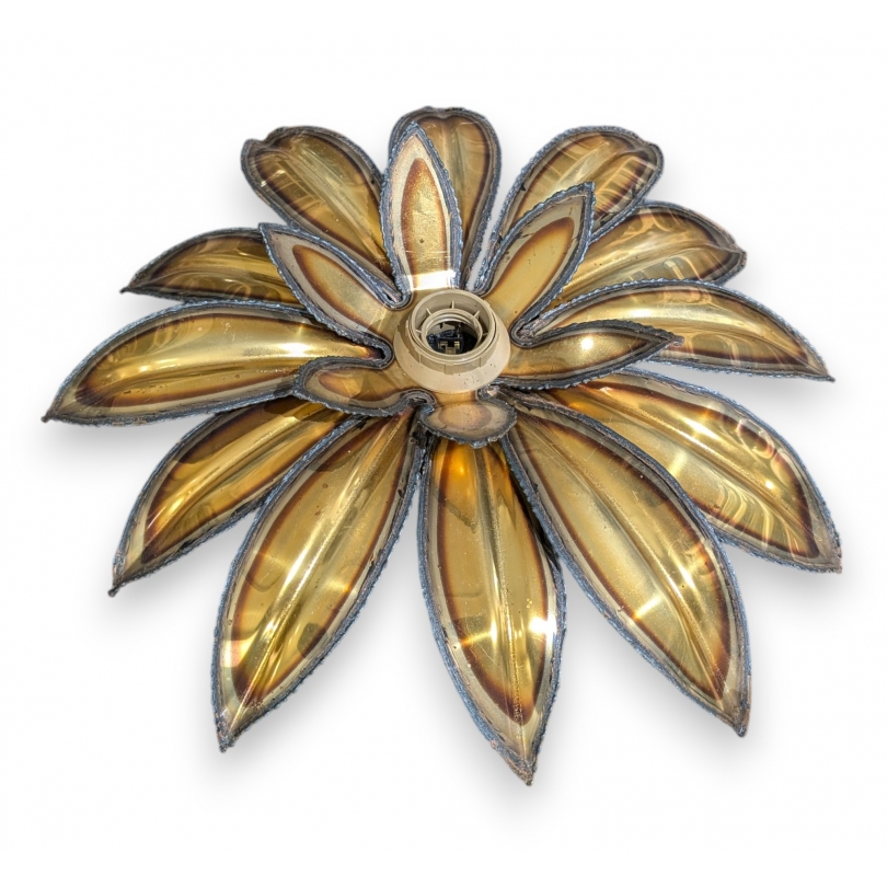 Brass ‘Fleur’ wall light for JANSEN