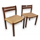 Paire de chaises 401 danoises en teck MØLLER