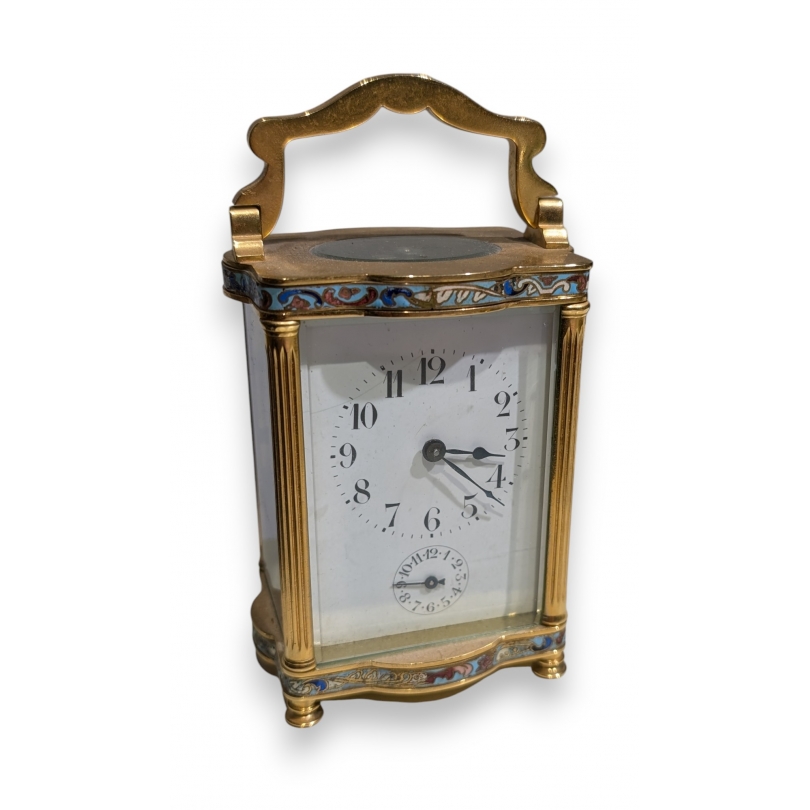 Pendule de carrosse cloisonée