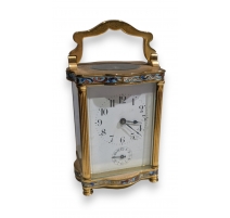 Pendule de carrosse cloisonée