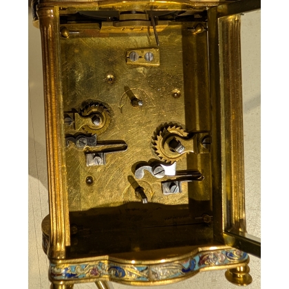 Pendule de carrosse cloisonée