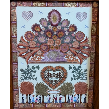 Paper cut-out ‘Les Mazots’ by A. ROSAT