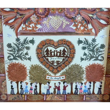 Paper cut-out ‘Les Mazots’ by A. ROSAT