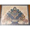 Découpage "Bouquet bleu" signé A. ROSAT