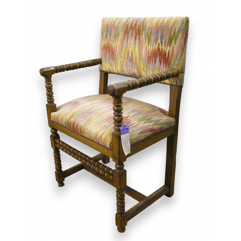 Louis XIII-style ‘caqueteuse’ armchair from Moinat SA – Antiques and interior design