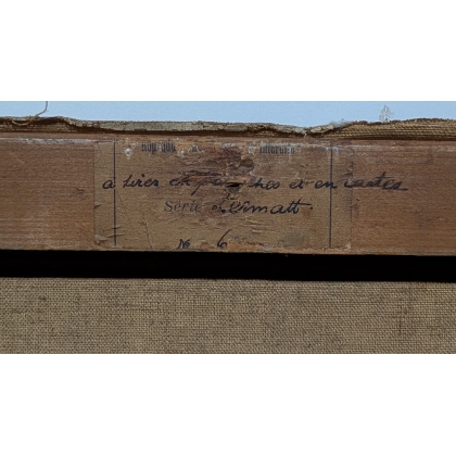Tableau \"Cervin\" signé F. PORTIER