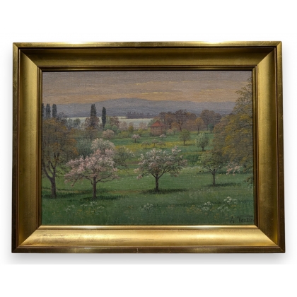 Tableau \"Saint-Prex\" signé Ais VAUTIER