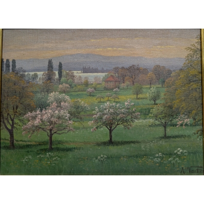 Tableau \"Saint-Prex\" signé Ais VAUTIER