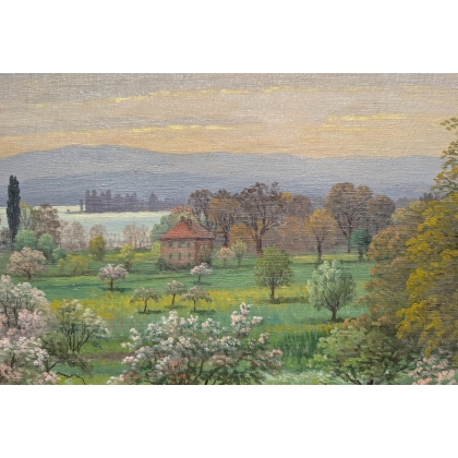Tableau \"Saint-Prex\" signé Ais VAUTIER