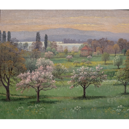 Tableau \"Saint-Prex\" signé Ais VAUTIER