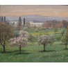 Tableau \"Saint-Prex\" signé Ais VAUTIER