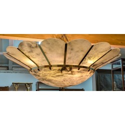  Plafonnier en bronze doré, coupe en sur  Moinat SA  - Antiquités décoration