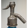 Siphon en verre bleu L. MOREAU
