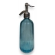 Siphon en verre bleu