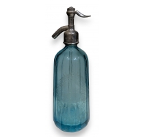 Siphon en verre bleu