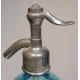 Siphon en verre bleu