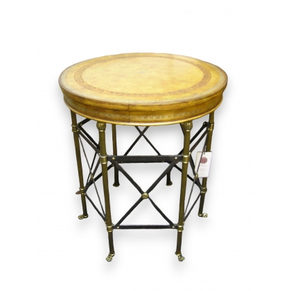  Guéridon rond style Empire, piétement sur  Moinat SA  - Antiquités décoration