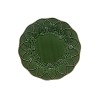 Assiette en faïence verte chasse 24 cm