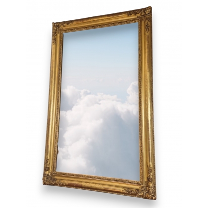 Miroir Louis XVI rectangulaire doré