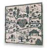 "Pays d'en Haut" throw, green, from  Moinat SA  - Antiques and home décor