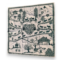 Plaid "Pays d'en Haut", coloris vert
