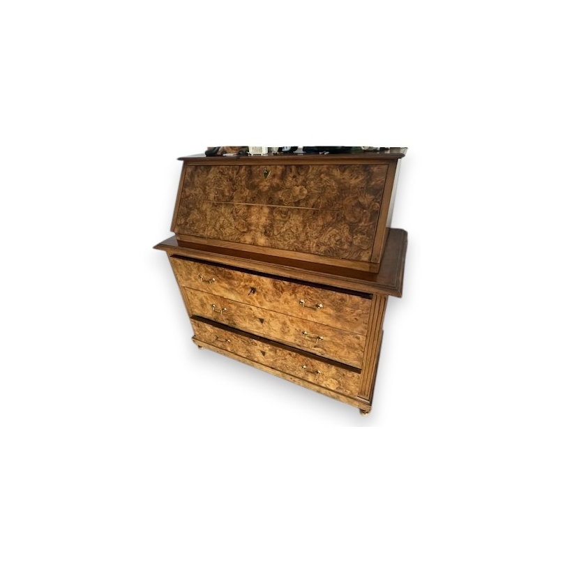 Louis XVI-style desk and chest of drawers