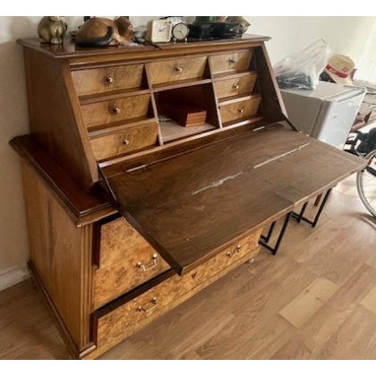 Louis XVI-style desk and chest of drawers