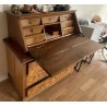 Louis XVI-style desk and chest of drawers